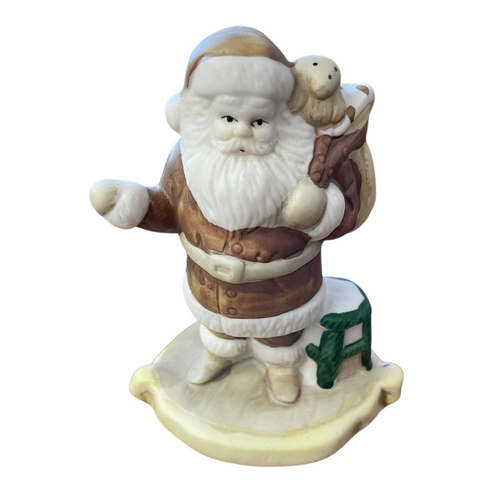 Jolly‎ Old St Nick 1940 Santa Through The Years Porcelain Figure